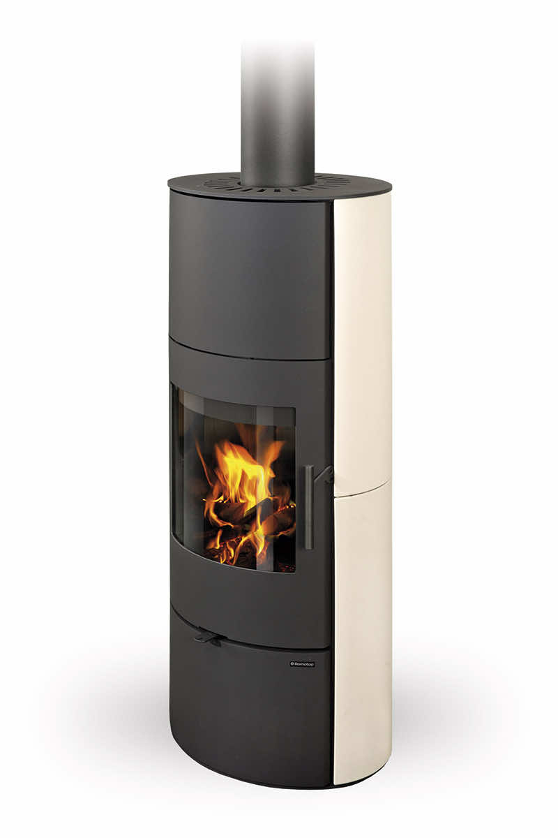 Romotop EVORA H 10 kerámia Kandallókályha – bővíthető hőtárolóval
